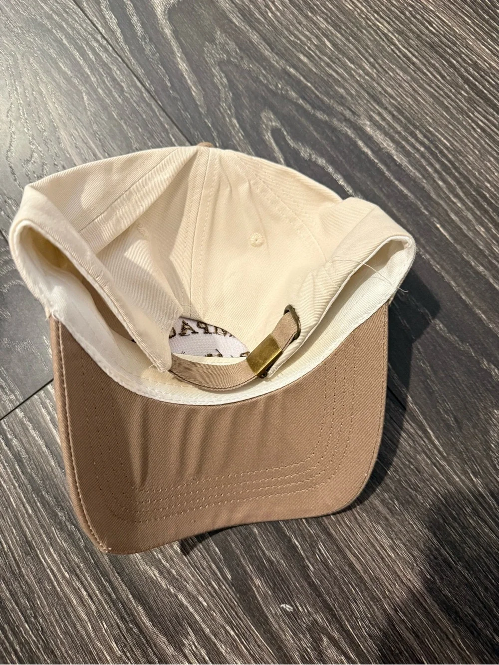 Champagne Problems Beige & Tan Baseball Cap